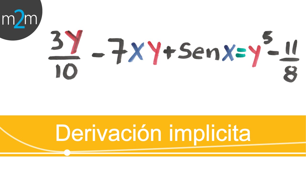 Cálculo diferencial │ 8. Derivación implicita