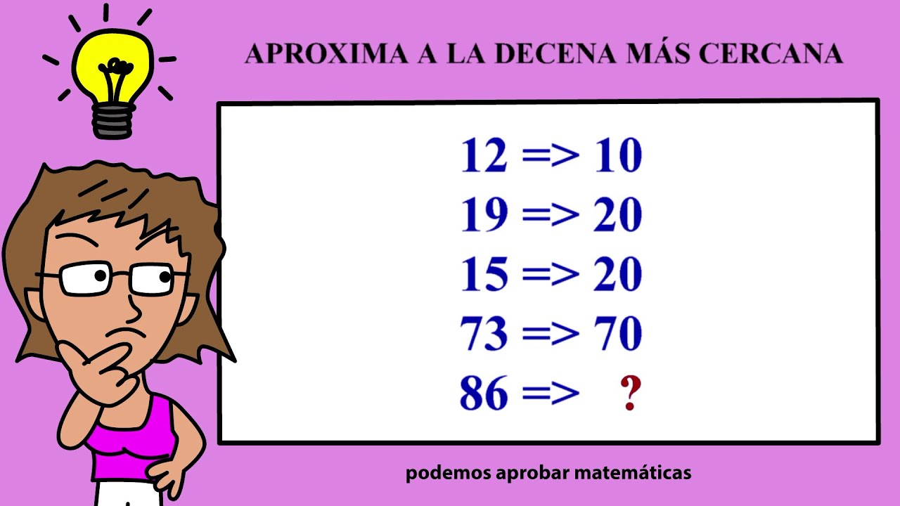 Aproximar a las decenas, centenas, millares, decenas de millar y centenas de millar más cercanos