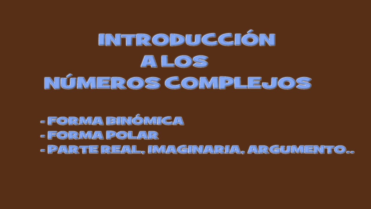 Números Complejos