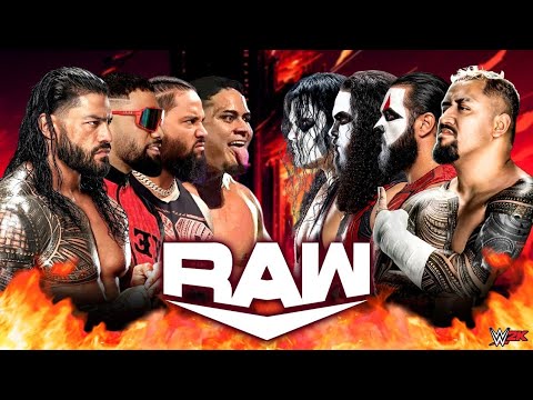 Team Solo Sikoa The MFTs vs team Roman Reigns WWE Raw