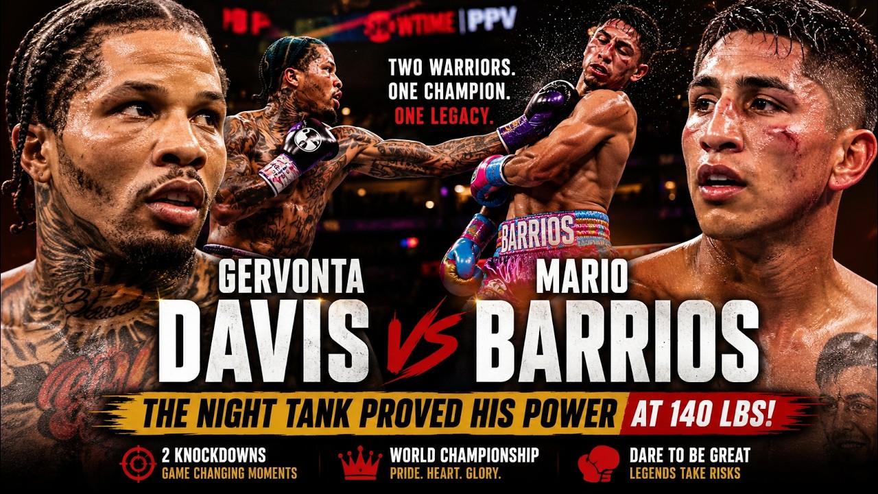 Gervonta Davis SHOCKS Mario Barrios! The Night Tank Proved His Power at 140 lbs | Fight Documentary