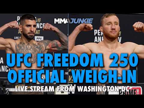 UFC Freedom 250: Topuria vs. Gaethje official weigh-ins for White House event