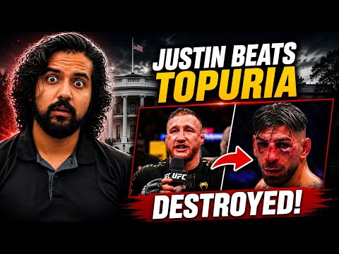 Justin Gaethje DESTROYED Ilia Topuria at UFC White House EVENT! | Mistakes by Topuria