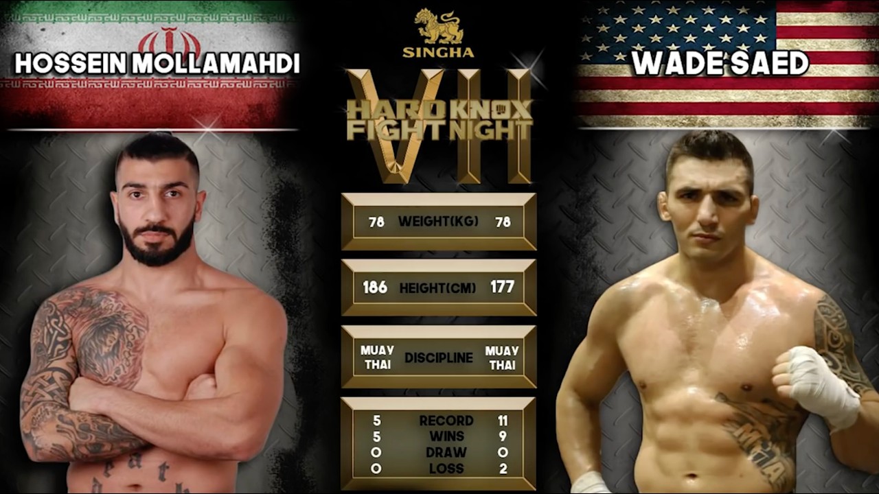 HKFN VII Hossien Mollamahdi unbeaten Iranian warrior VS Wade Saed a well rounded stand up fighter