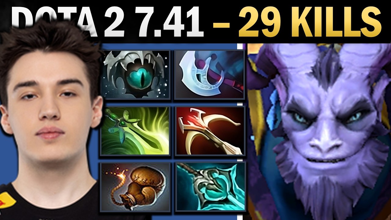 Riki Dota 2 7.41 with 29 Kills and Gauntlet - Dota 2 Gameplay