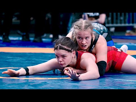 U20 Diana Kotvytska (UKR) vs Sara Rantonen (FIN) 55kg. Girls youth women's wrestling. B-cam-man