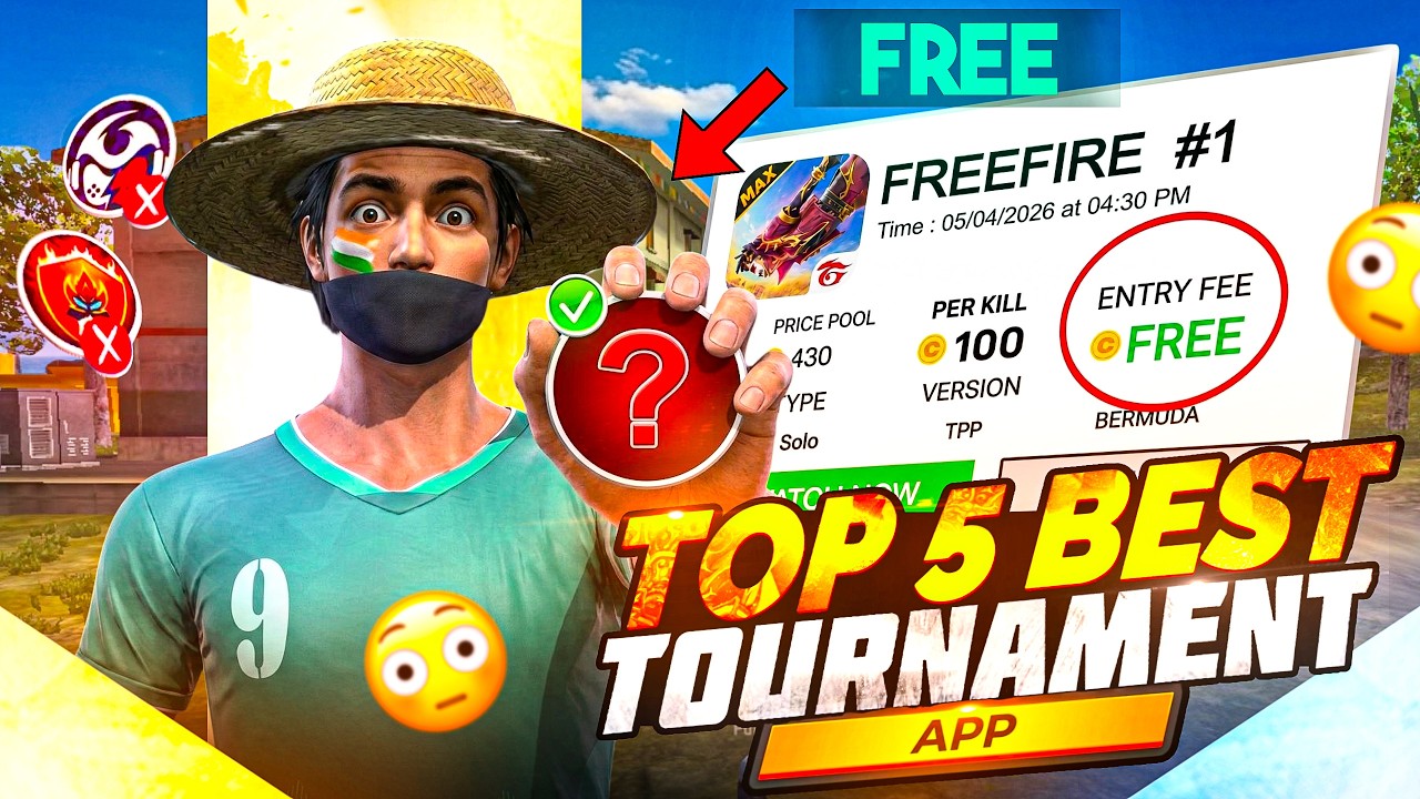 Top 5 Best Tournament Apps π°π₯ | Entry βΉ0 π€― Per Kill βΉ10 π€ | Best Only Free Tournament Apps π backdrop