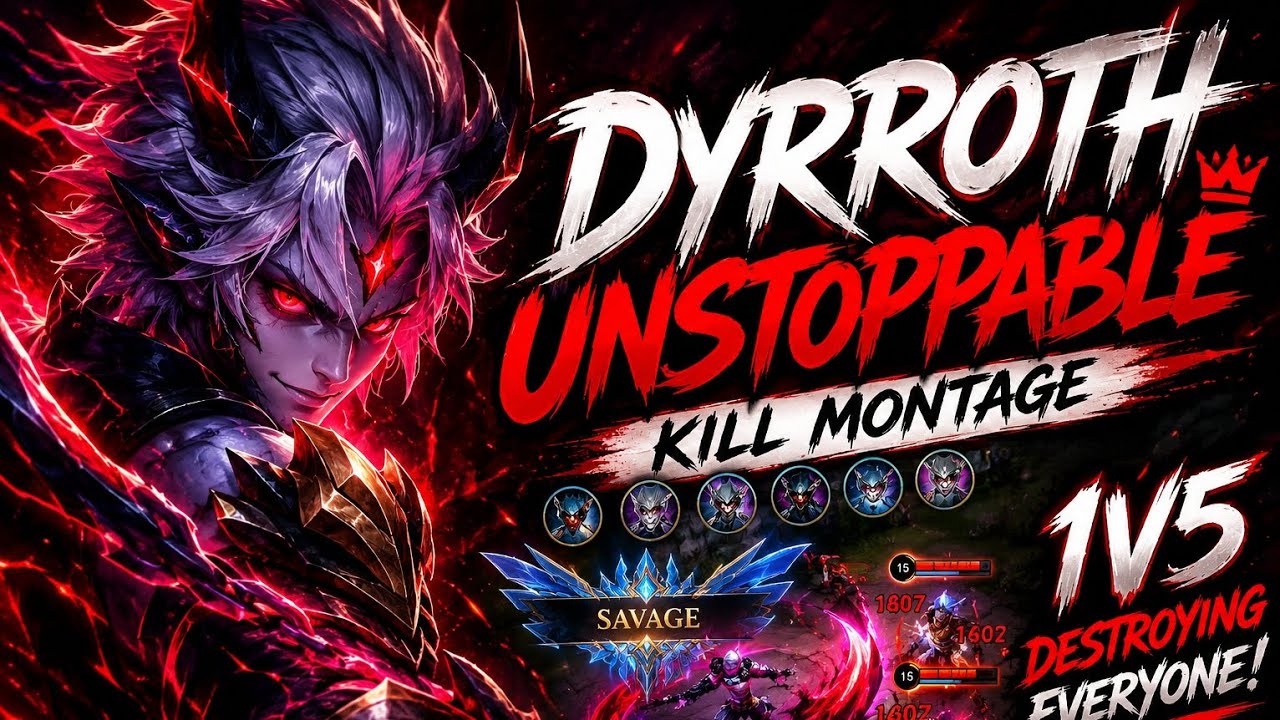 Dyrroth Savage Montage ๐ | Destroying Everyone in Mobile Legends!
