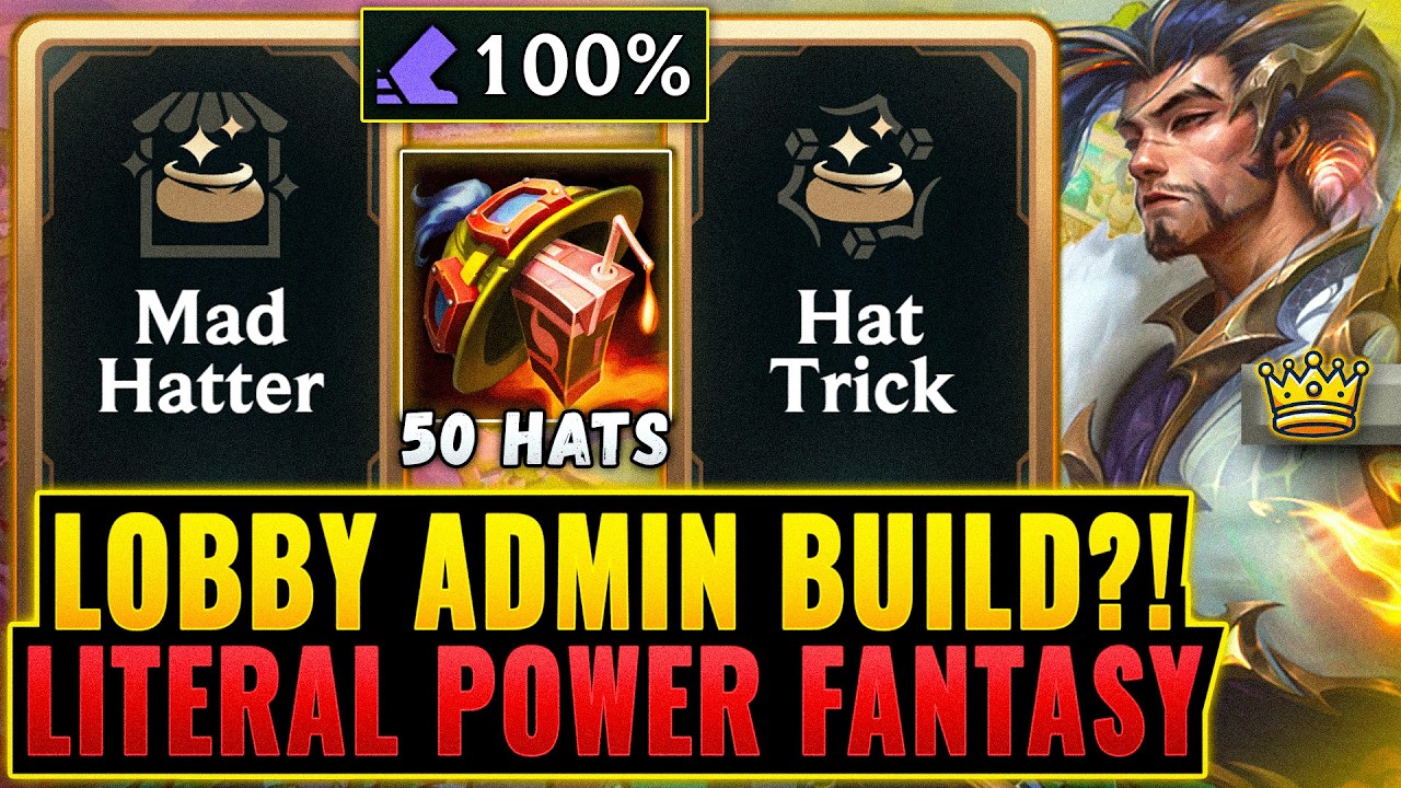 50 Hats Mad Hatter + Hat Trick Combo: Lobby Admin Yasuo Power Fantasy | League Arena Gameplay