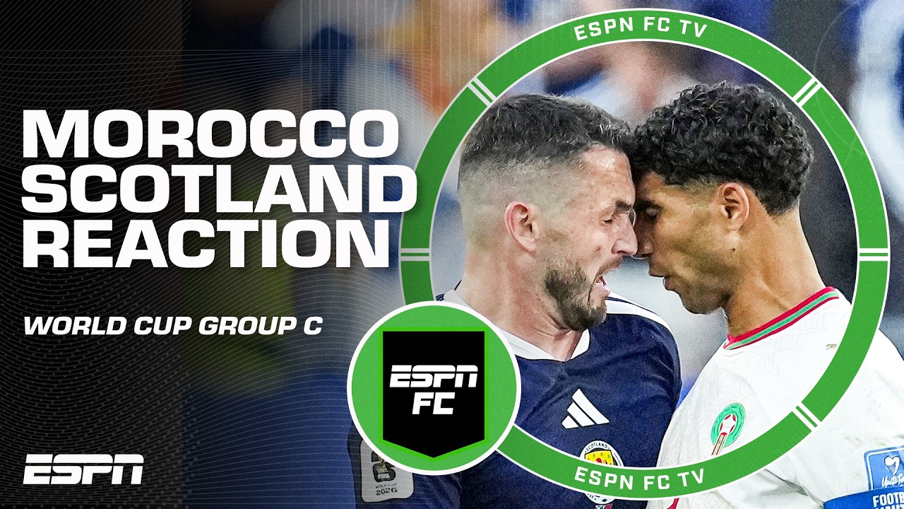 Scotland vs. Morocco FULL REACTION 🍿 Who will win Group C? | ESPN FC