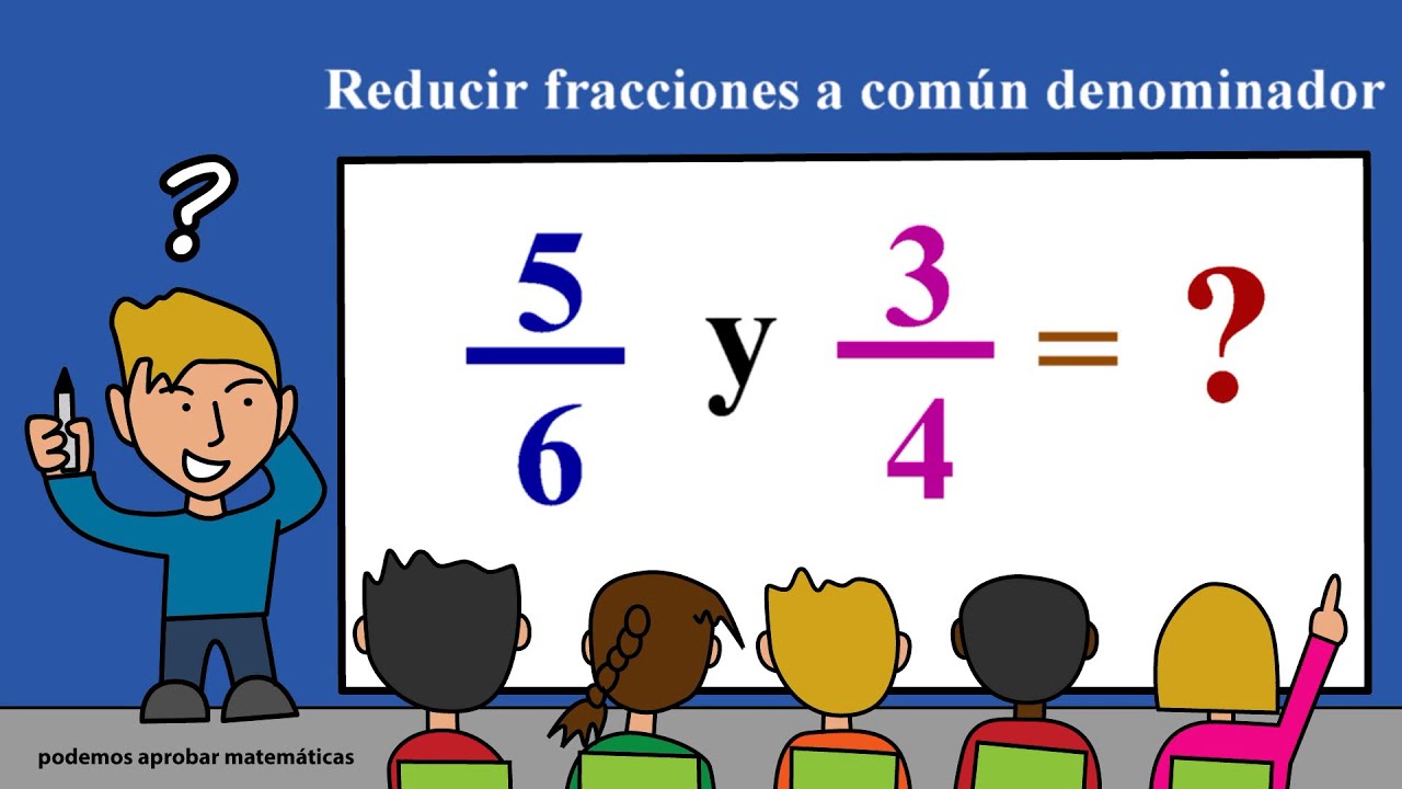 Reducir fracciones a común denominador por el método del mínimo común múltiplo (m.c.m.)