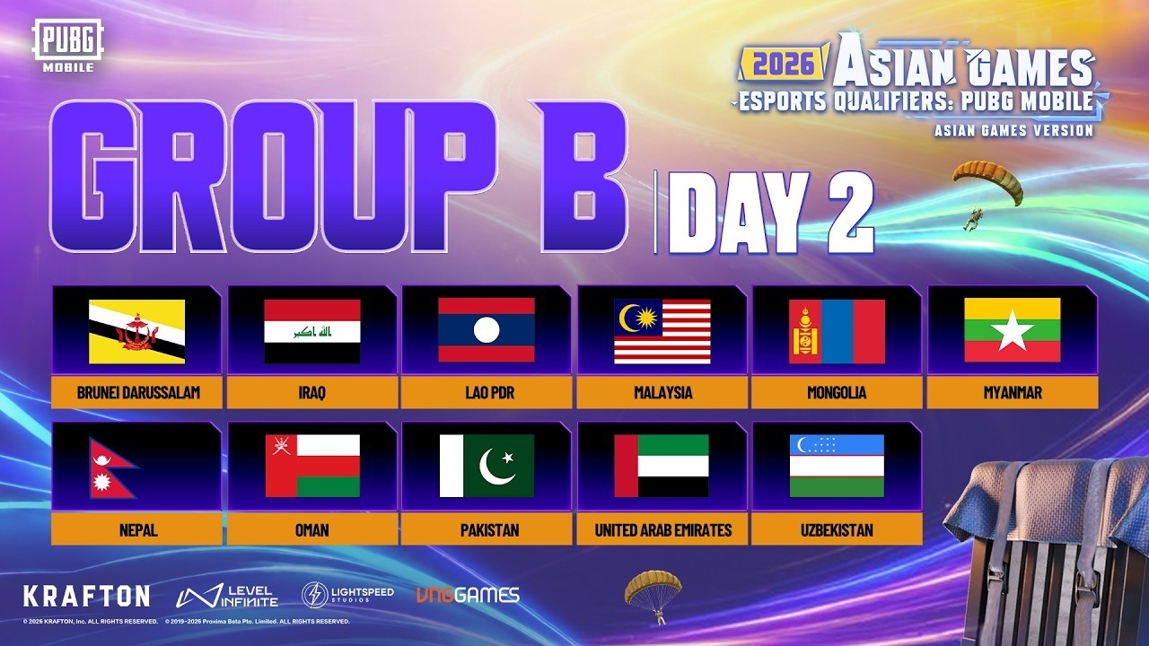 WATCHPARTY | 2026 ASIAN GAMES ESPORTS QUALIFIERS | Group B