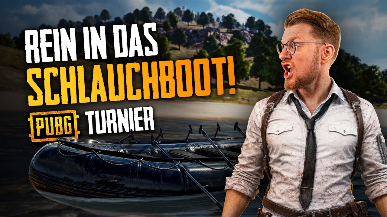 PUBG Turnier… und er kommt mit einem Schlauchboot!?