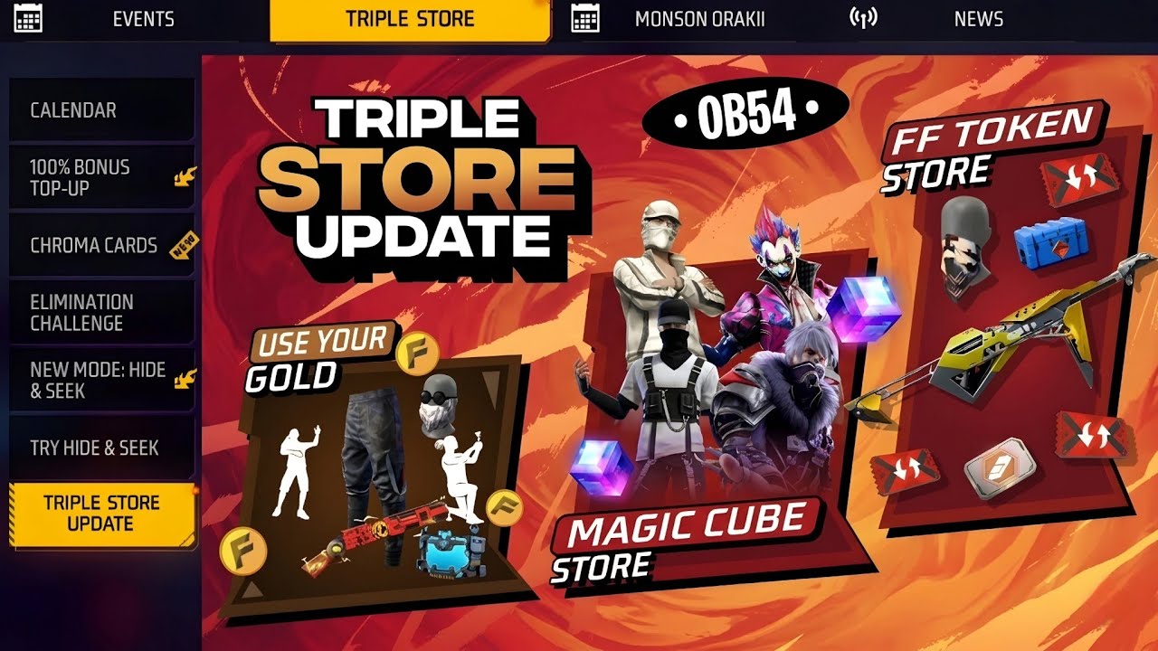 Ob54 Triple Store Update Confirm🤯💥 | Next Magic Store Update | Lol Emote Return 2026 | Ff New Event