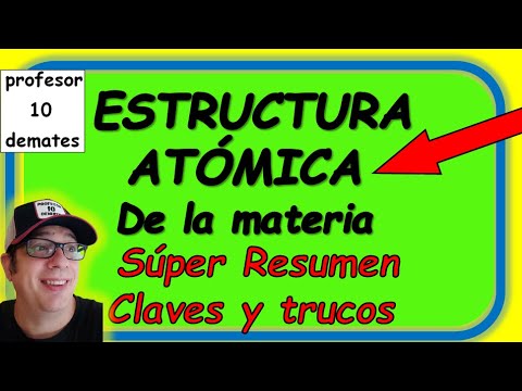 Estructura atómica de la materia ejercicios