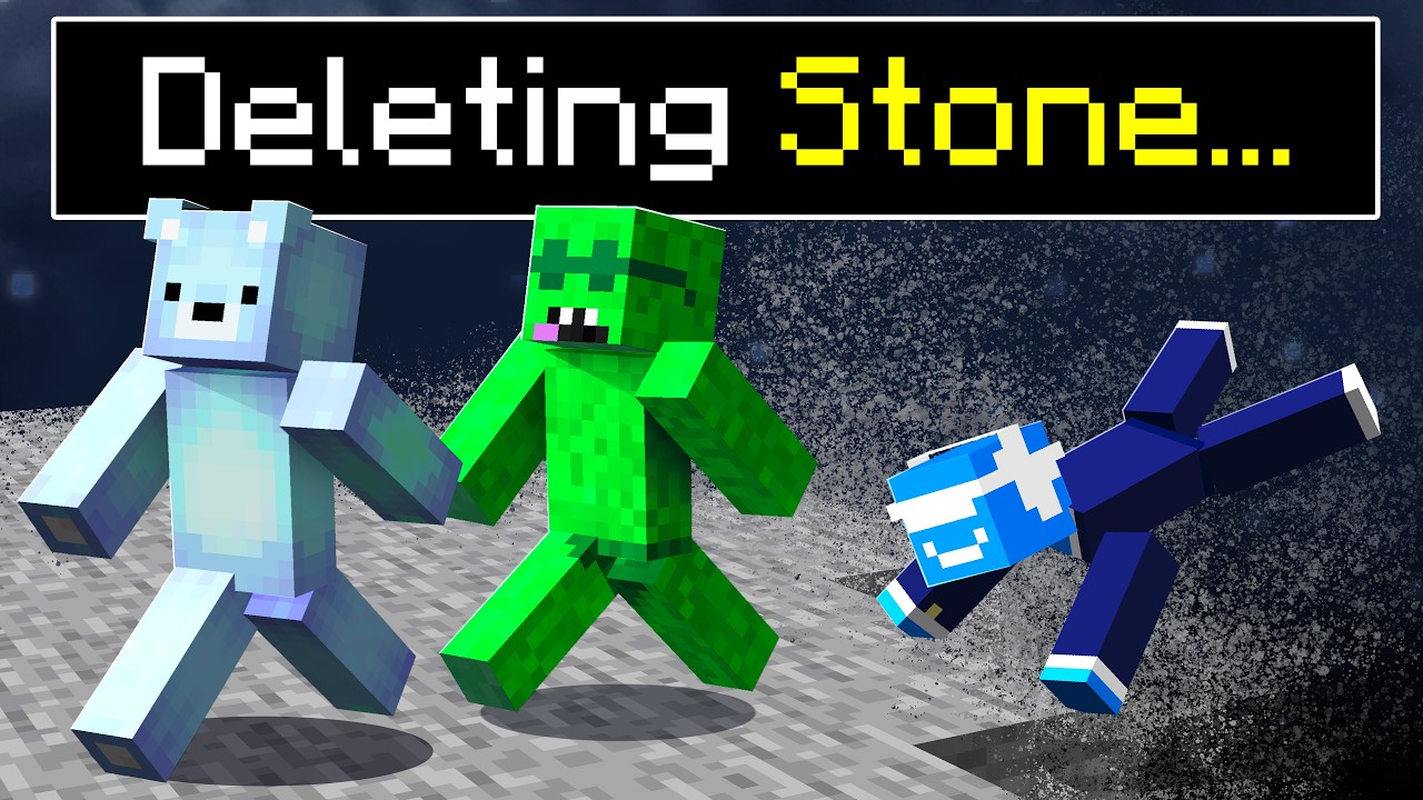 Minecraft, But a Random Block DISAPPEARS Every Minute background