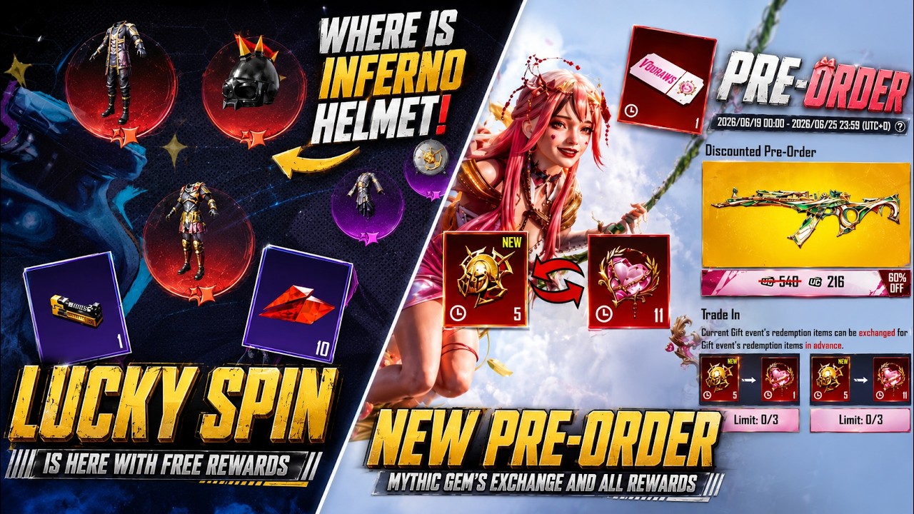 Inferno Helmet ? Lucky Spin Crate Opening Old Upgraded AKM Is Back | New Pre-order Is Here