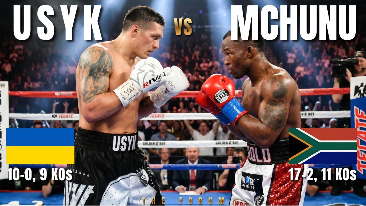 OLEKSANDR USYK (UKRAINE) vs THABISO MCHUNU (SOUTH AFRICA) Fight | BROKEN DOWN!