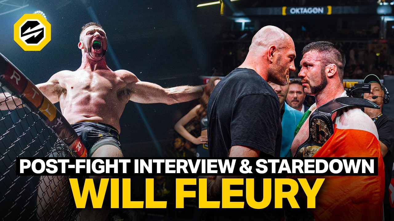 AND STILL!! WILL FUC**NG FLEURY!! | Post-fight Interview & Staredown | OKTAGON 90
