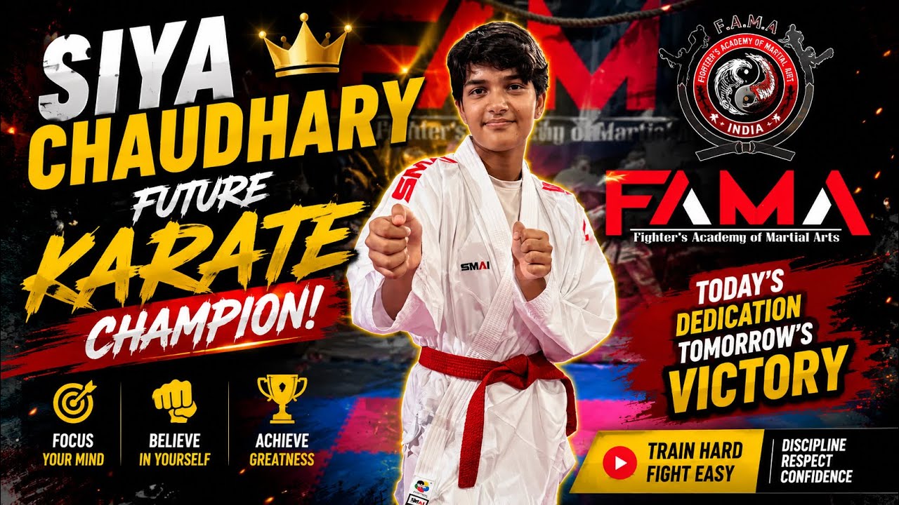 Future Karate Champion in Action! | Siya Chaudhary’s Powerful Karate Performance | FAMA Academy