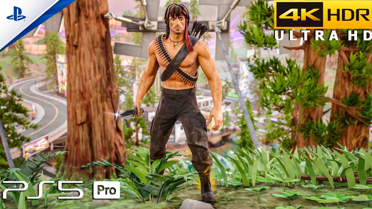 Fortnite (PS5 Pro) 4K 120FPS HDR Gameplay | Skin Rambo