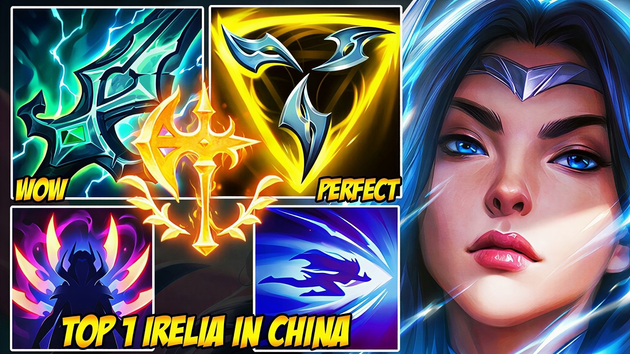 Wild Rift China Top 1 Irelia - The Blade Dancer Entered King Mode background