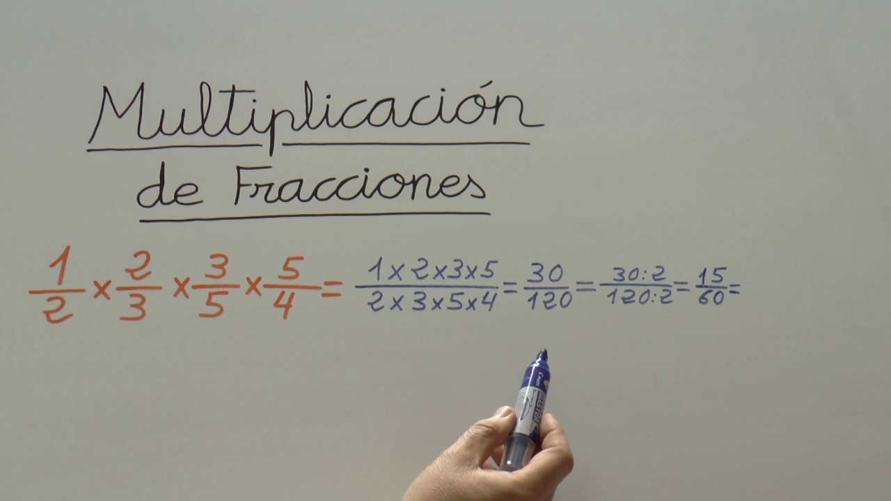 Multiplicación de fracciones