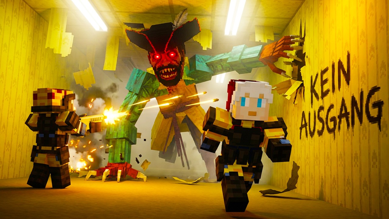 Warum du NIEMALS alleine in BACKROOMS darfst... Minecraft Backrooms Film Teil 2