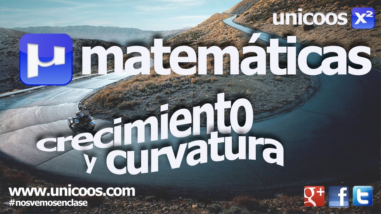 Crecimiento y curvatura de una función - MATEMÁTICAS