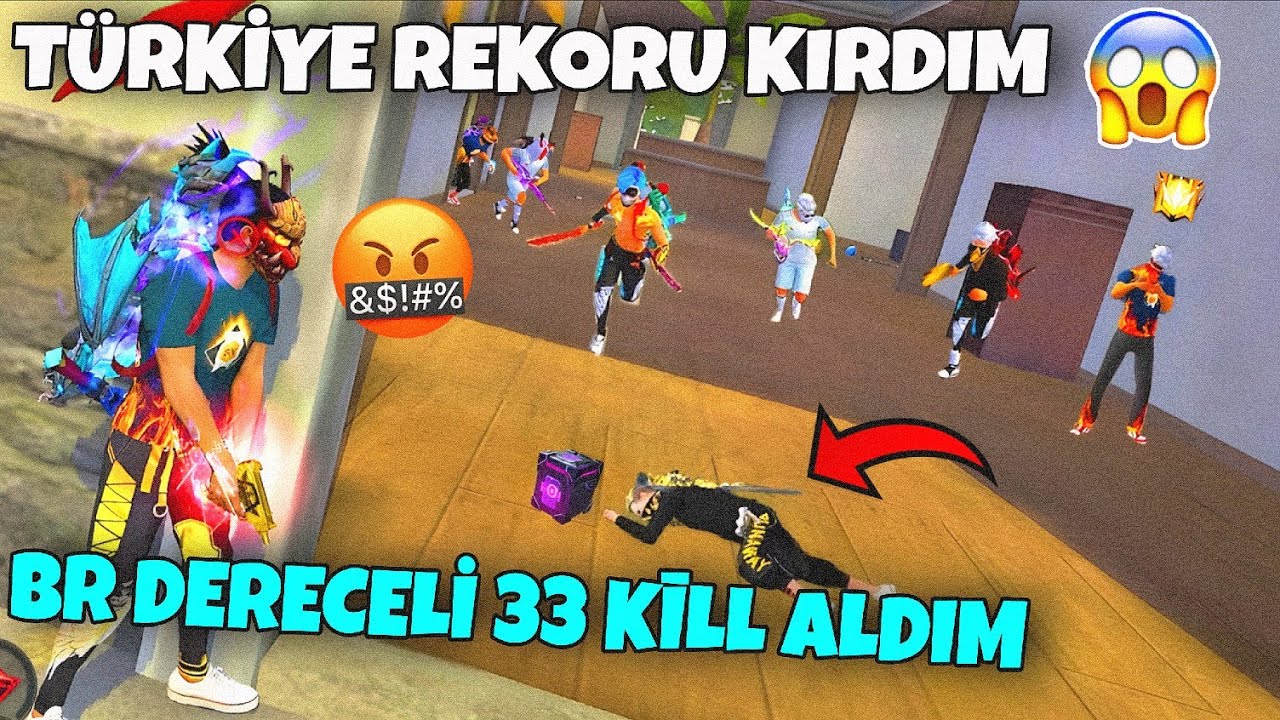 BR DERECELİ 2 VS 4 (33 KİLL)- TÜRKİYE REKORU KIRDIM !!!! - ORDEK FF
