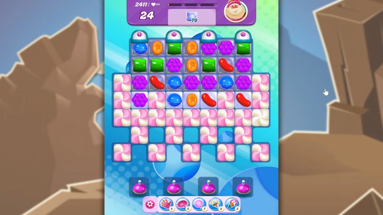 Candy Crush Saga LEVEL 2411 NO BOOSTERS (new version)🐟☑️