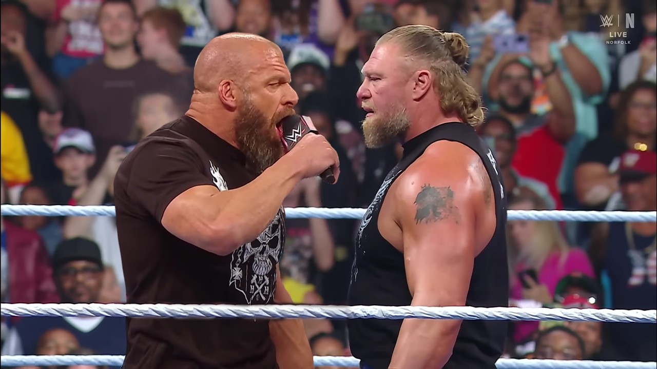 WWE 2026 Triple H Confronts Brock Lesnar, Raw Highlights Today