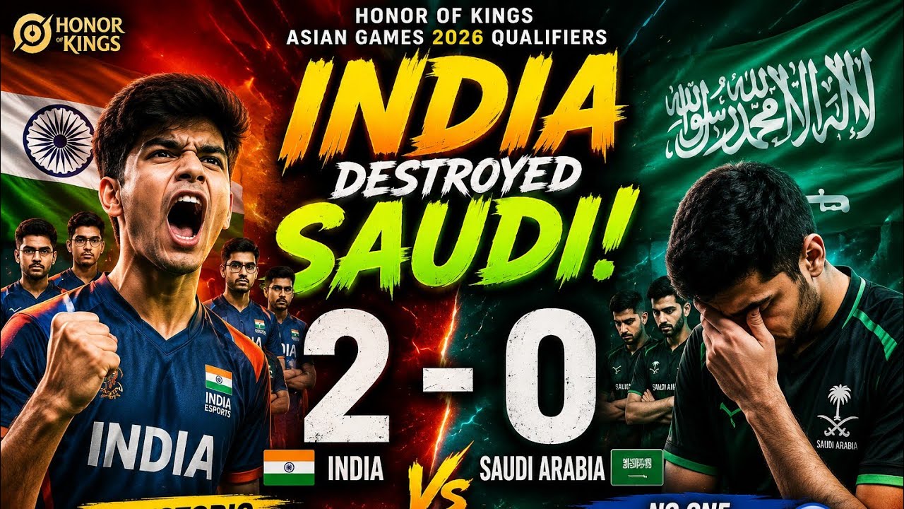 "๐ฎ๐ณ INDIA 2-0 SAUDI ๐ฅ | HISTORIC WIN!" #hokindia #honorofkings @RealHonorofKings_India