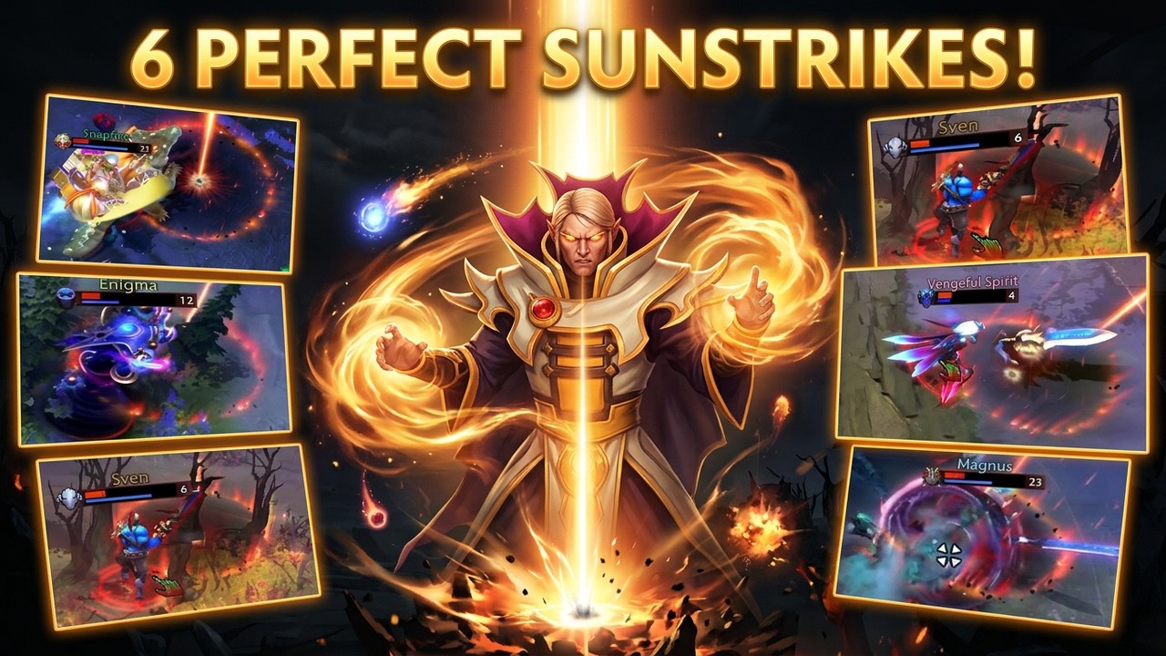 Invoker Lands 99% of His SUNSTRIKE Shots? | Dota 2