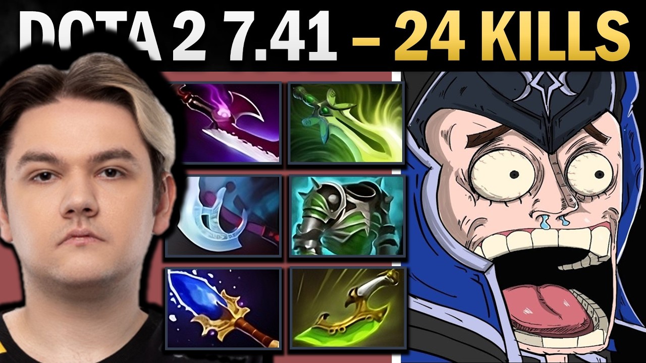 Luna Dota 2 7.41 with 24 Kills and Cuirass - Dota Gameplay background