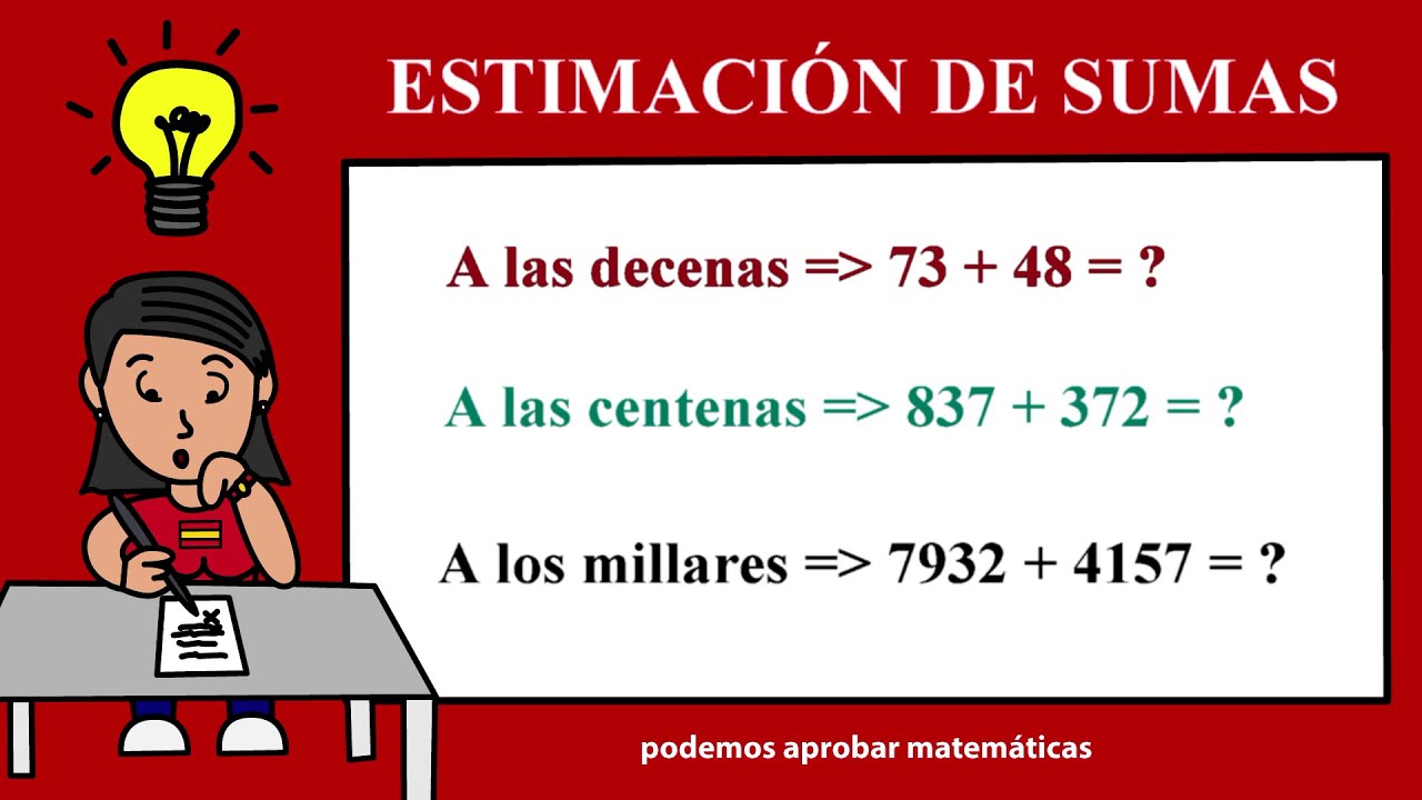 Estimación de sumas, restas y multiplicaciones