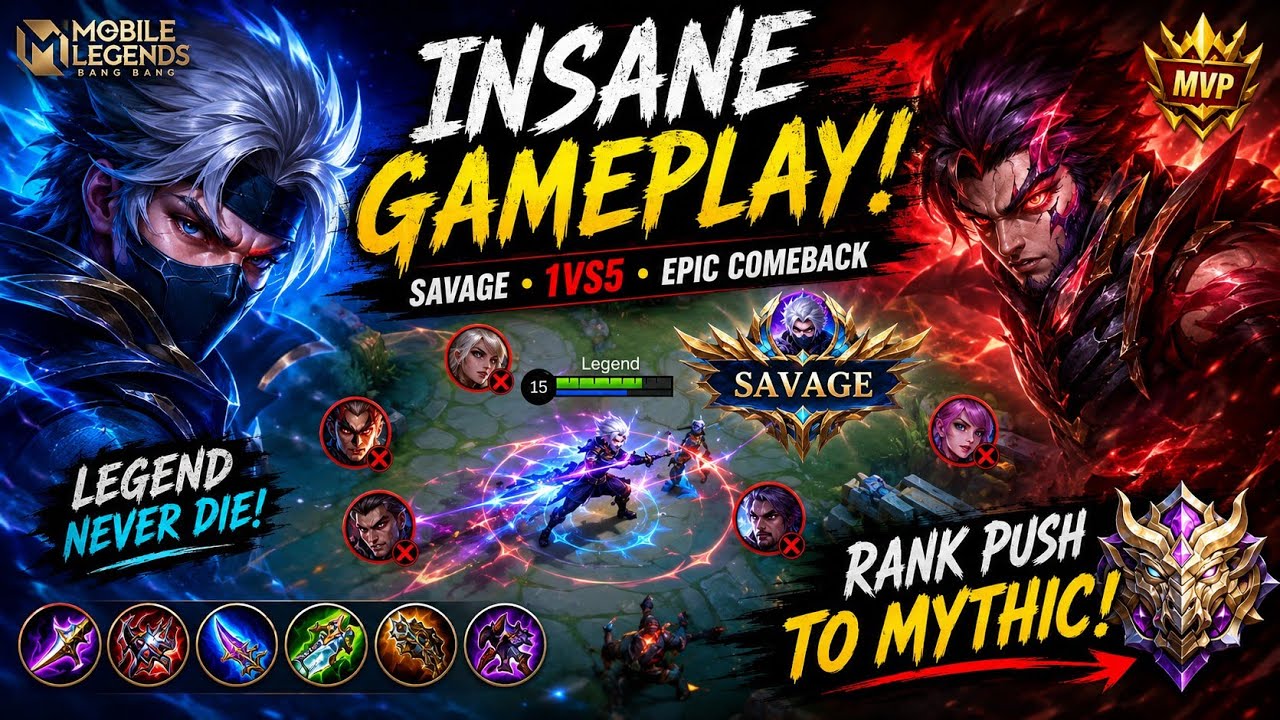 🔥 Epic Mobile Legends Gameplay | Savage & Best Moments | MLBB Hindi 🔥