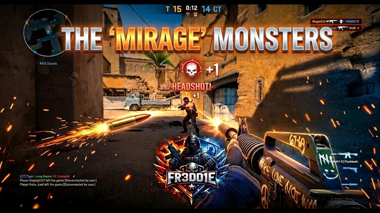 THE "MIRAGE" MONSTERS CS 2 SHORT KILL Montage | FR3DD1E Gaming