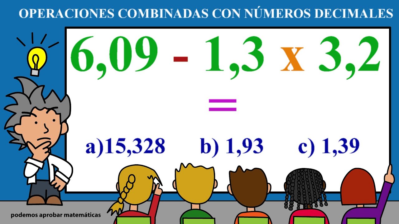 Operaciones combinadas con números decimales