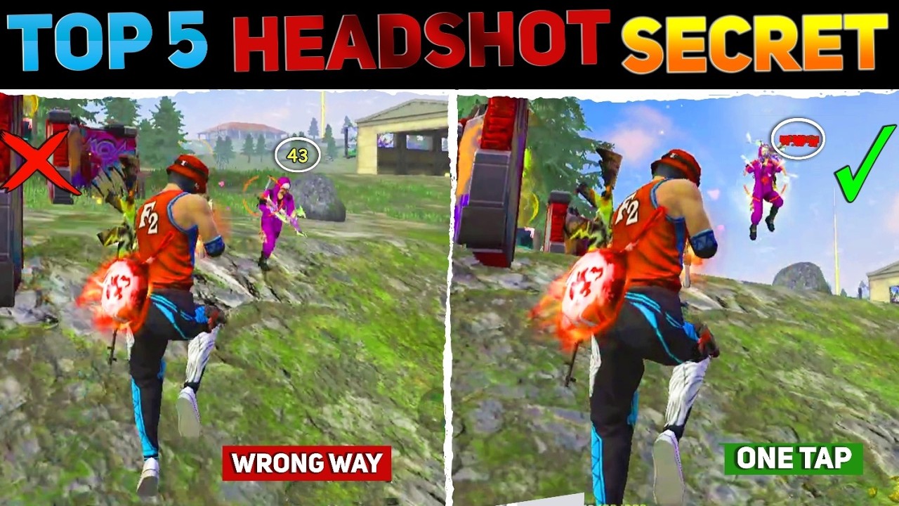 TOP 5 ONE TAP HEADSHOT SECRETS That Still Work! 🔥 | Free Fire 2026