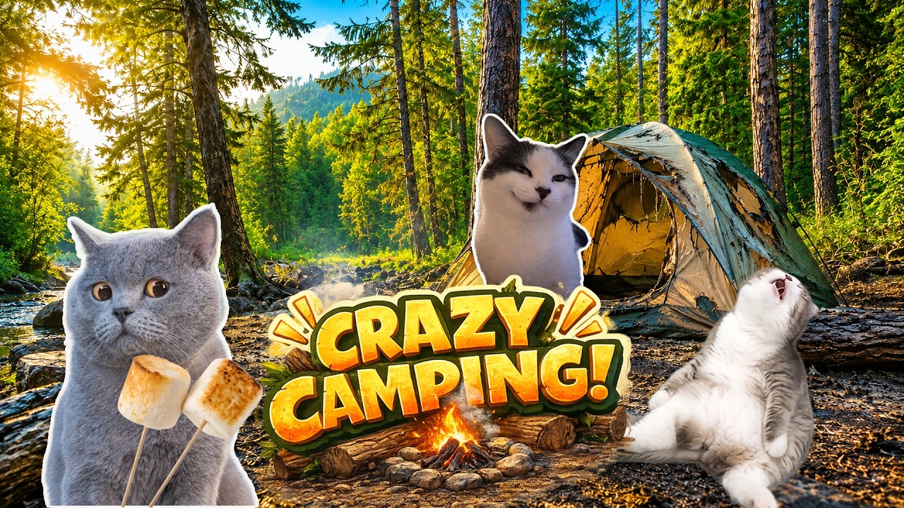 The CRAZY Camping Adventure! 🏕️🐱