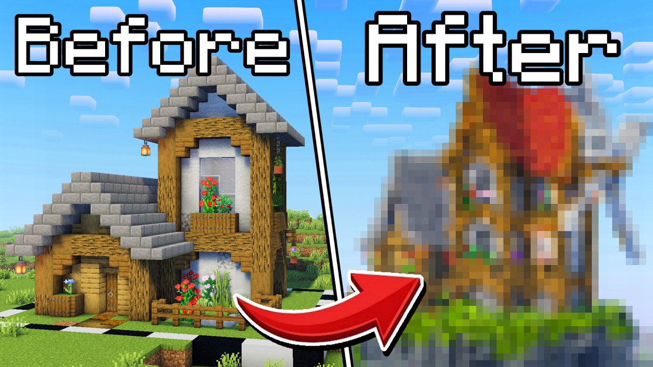 I Transformed My First Minecraft House!