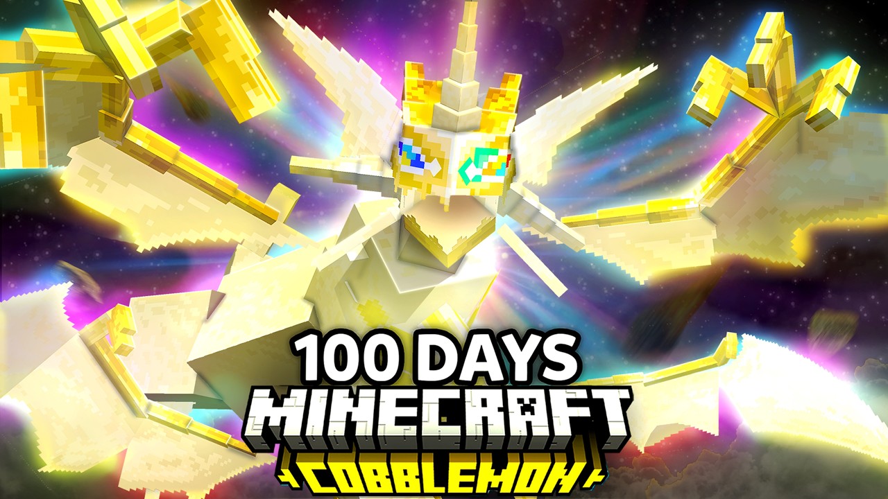 I Spent 100 Days as an ULTRA LEGENDARY TRAINER in Pokémon Minecraft VS my Rival! (Duos Cobblemon)