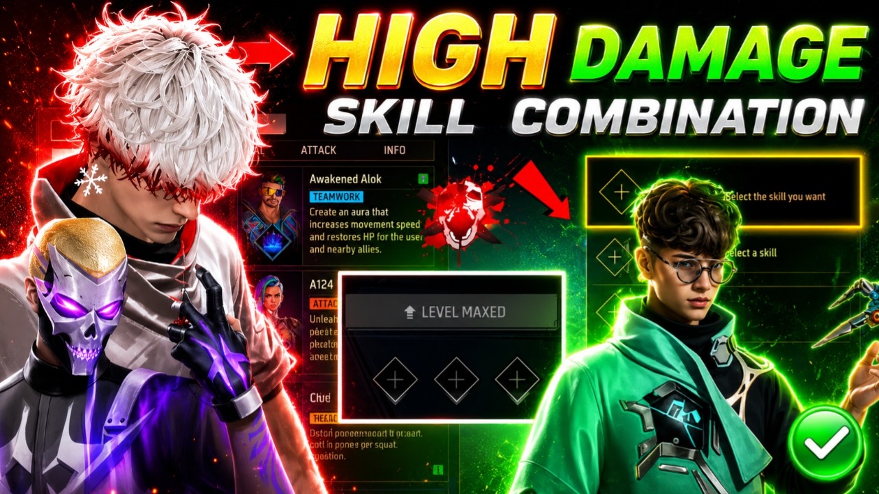 17 June 2026 π₯ HIGH DAMAGE SKILL COMBINATION | Best Character Skill for BR rank