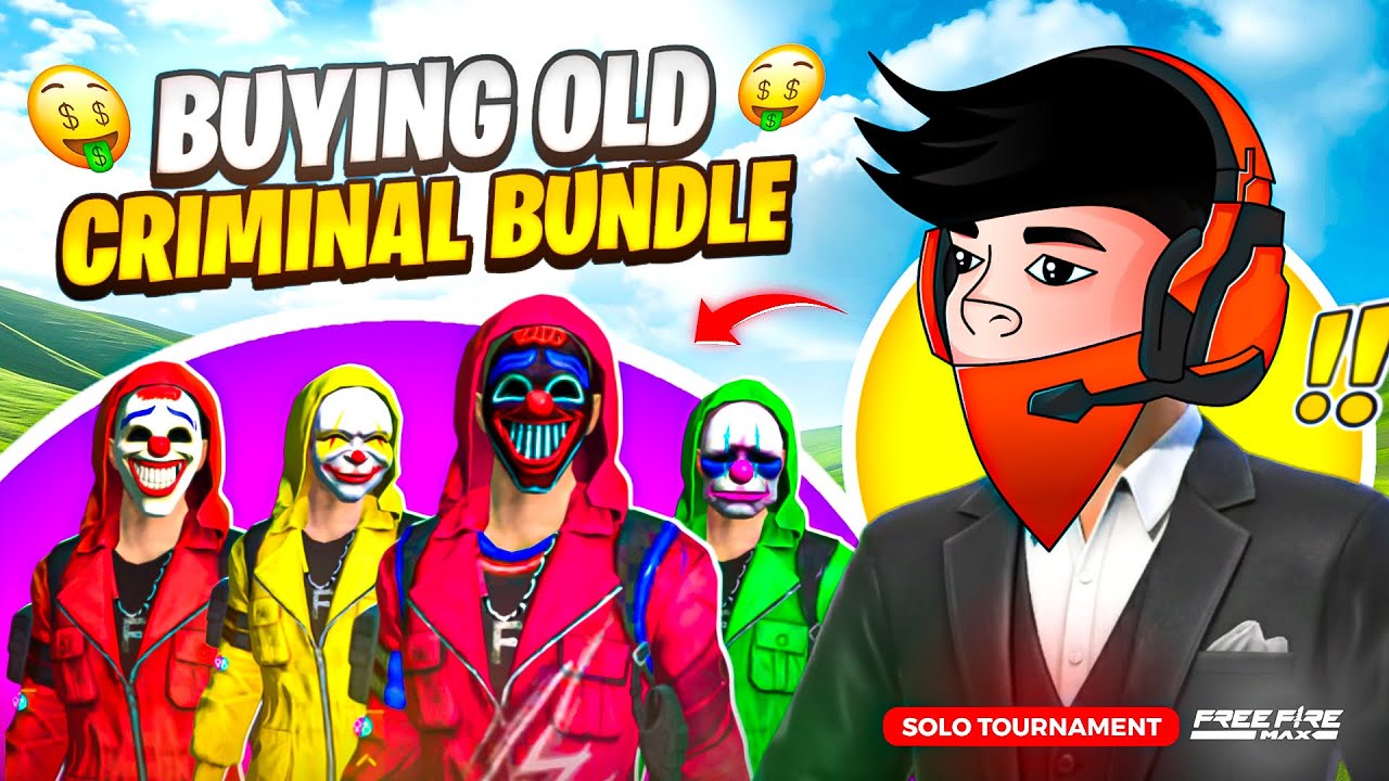 Buying Old Rare Criminal Bundle ☠️| By Playing Free Fire Tournament 🔥| Shreyash!op