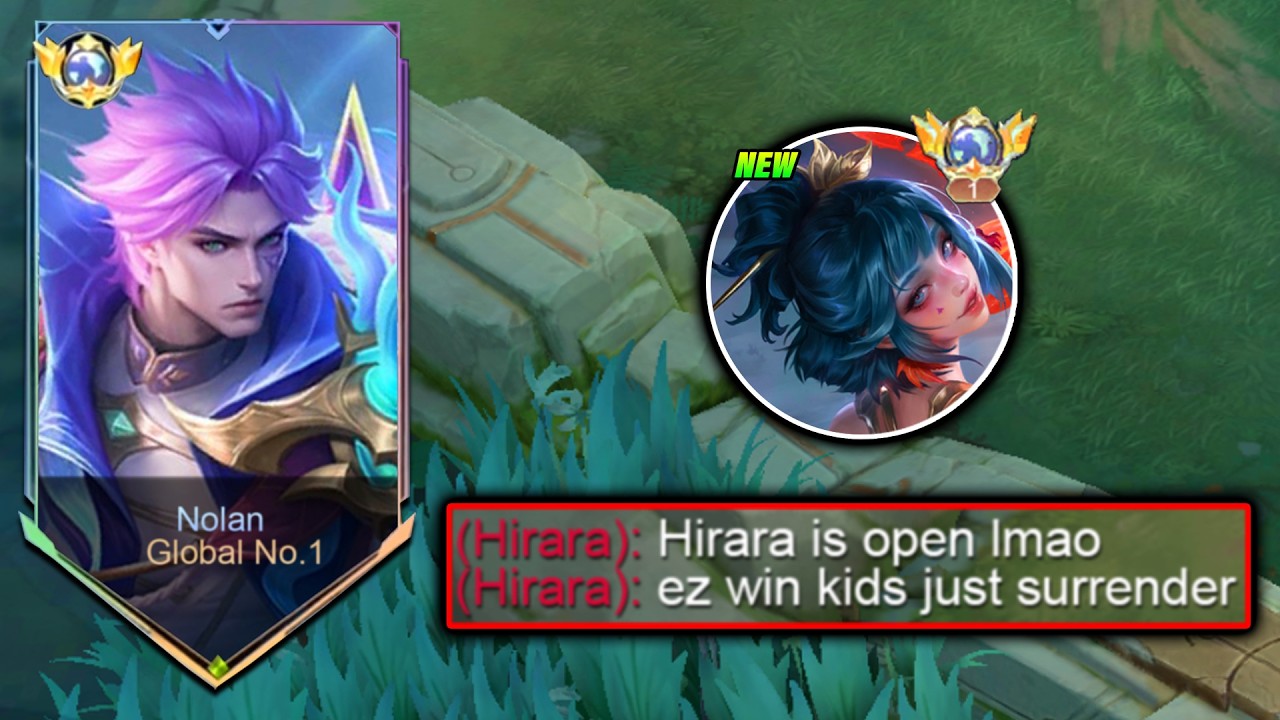 SORRY NEW HERO HIRARA ☠️THIS NEW NOLAN BUILD CAN SHUT DOWN THE NEW HERO HIRARA IN SOLO RANK - MLBB