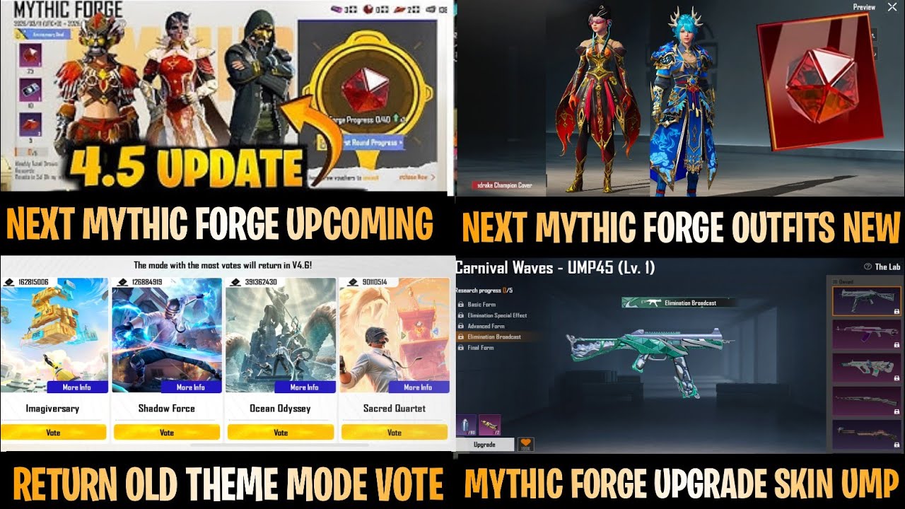 Good News đ Next Mythic Forge Leaks Here | Upgrade Skin Mythic Forge | Theme Mode Return Voting Here