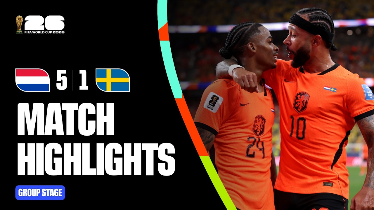 Highlights | Netherlands 5-1 Sweden | FIFA World Cup 2026™