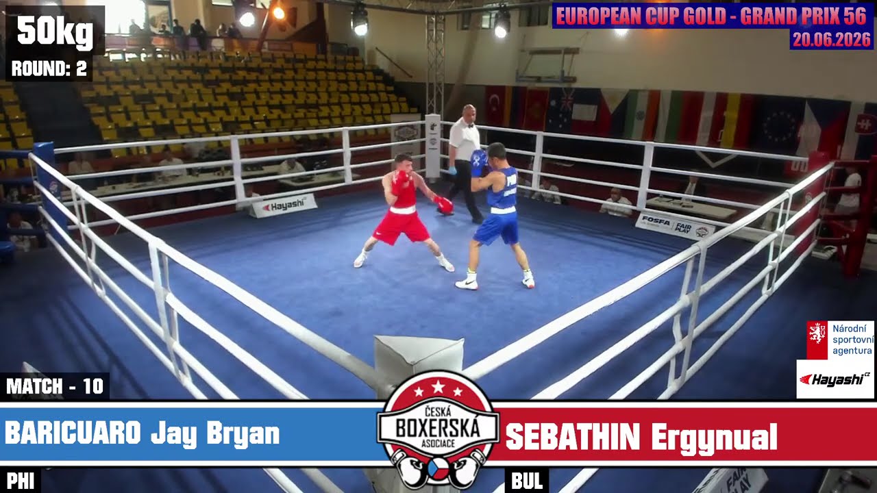 Jay Bryan Baricuatro (PHI) vs. Ergyunal Sebahtin (BUL) Grand Prix Ústí nad Labem 2026 Final (50kg)