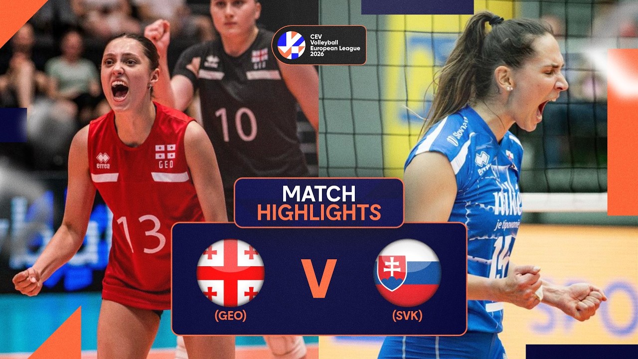Highlights | Georgia vs. Slovakia | CEV Volleyball European League 2026 | Women